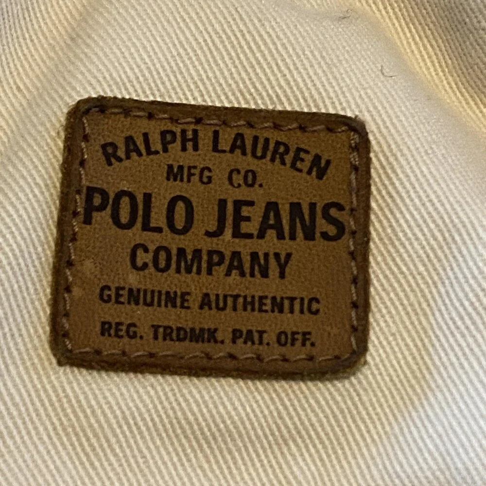 Polo Ralph Lauren Cargo Pants Mens FITS 33x34 Beige Army Military Workwear